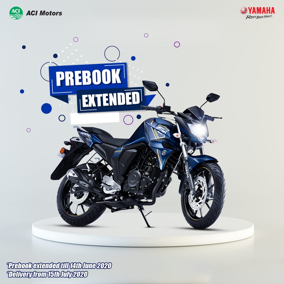  Yamaha FZ-S FI V2 প্রিবুক এর সময় বাড়ল ১৪ জুন ২০২০ পর্যন্ত!!