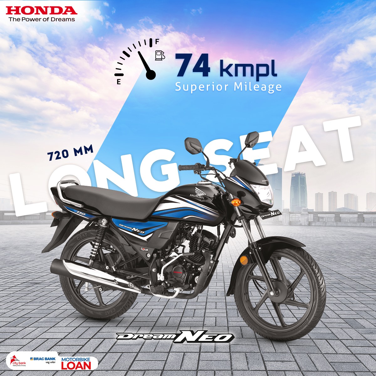 Honda ড্রিম নিও'র অফার মূল্য ৯৪,৯০০ টাকা