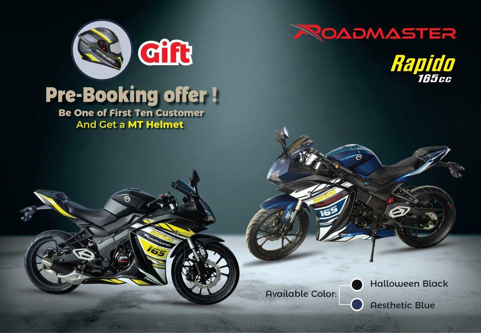 Now RAPIDO 165C is available 1,84,900 Taka