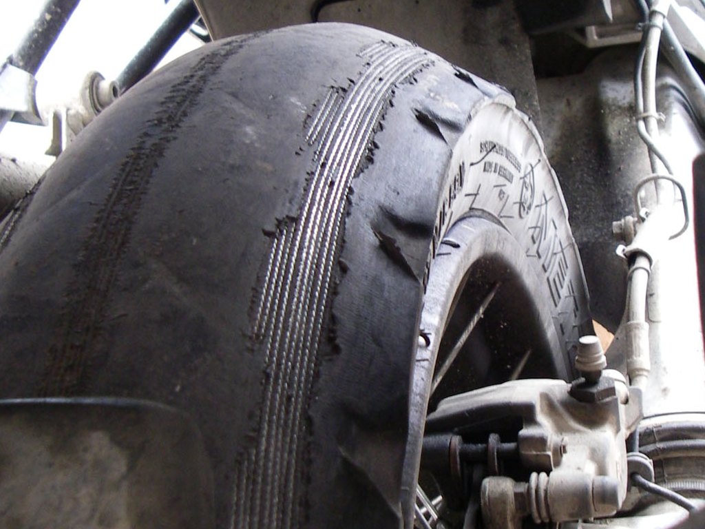 When to change a bike tyre