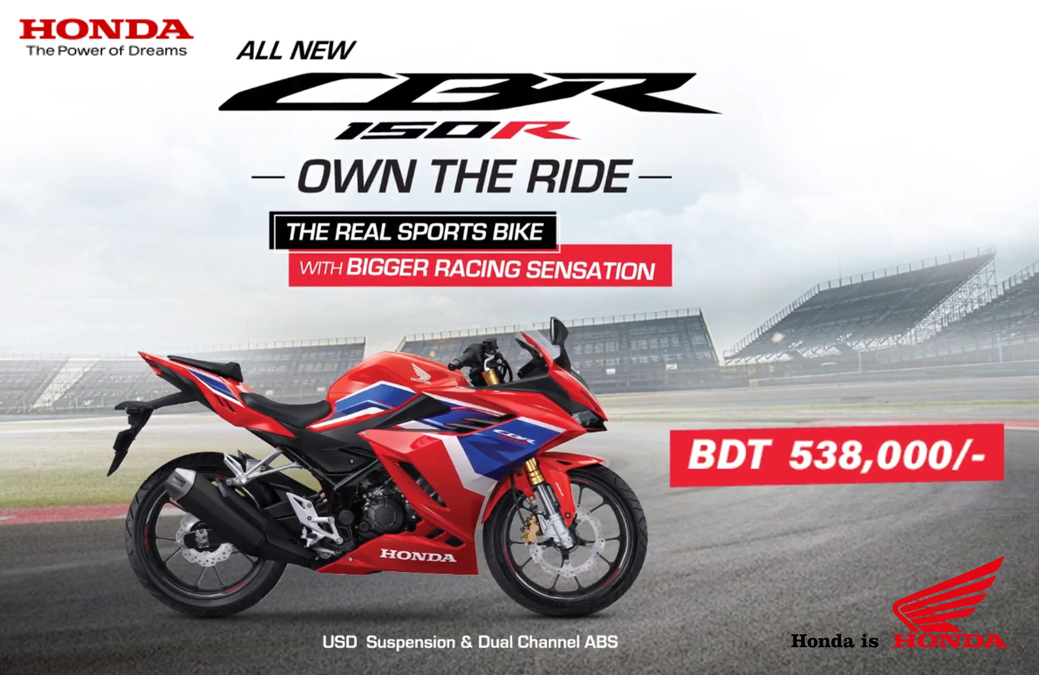 All new CBR 150R came with new features