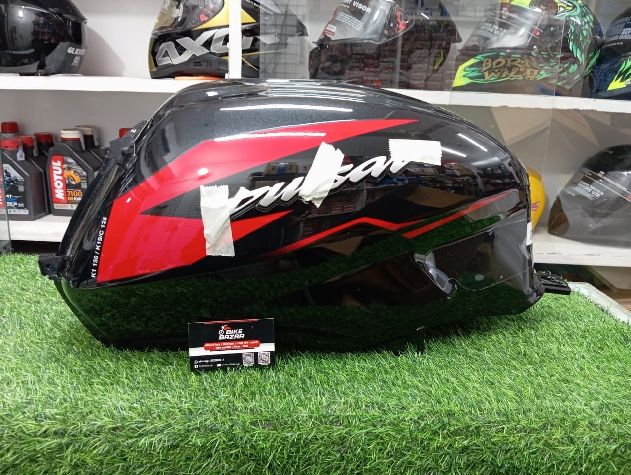 Bajaj Pulsar 150 Original Fuel Tank (Black Red UG7 BS6)