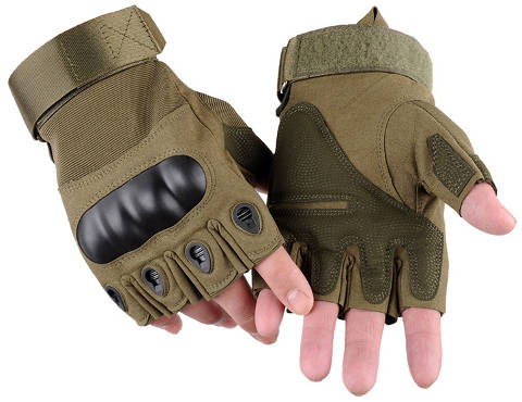 army grade half hand gloves