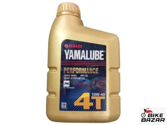 Yamalube 4T 10w40 semi synthetic engine oil for bike(Genuine)