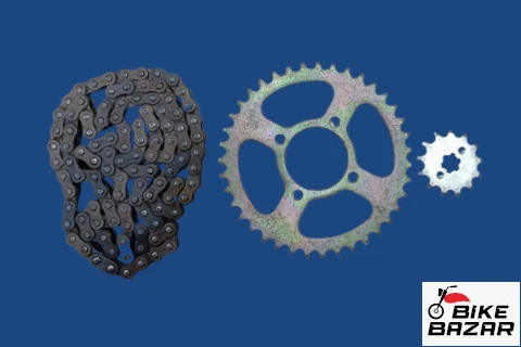 TVS Metro Plus 110 Original Chain Sprocket Set