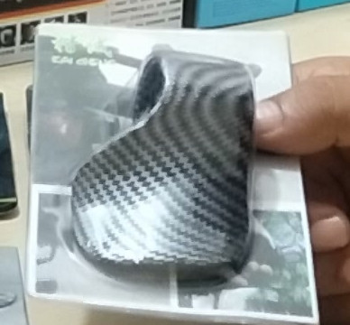 Carbon fiber bike accelerator cap or bike throttle cap