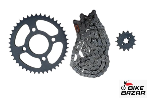 Bajaj Discover 125 Original Chain Sprocket Set (New Digital Meter Model)