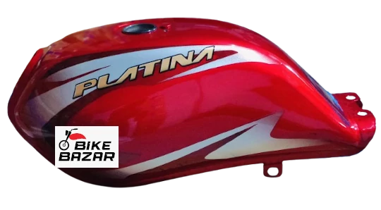 Bajaj Platina ES Original Fuel Tank(Red Silver)